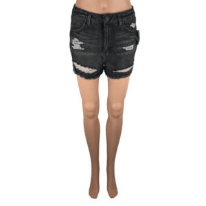 Charlotte Russe women's black denim shorts size 4